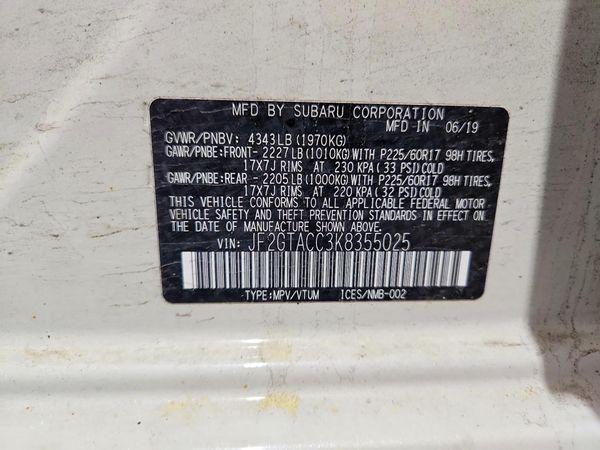 2019 SUBARU CROSSTREK