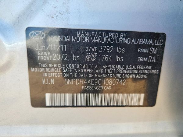 2012 HYUNDAI ELANTRA GLS(Middle grade)