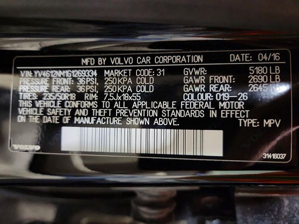 2016 VOLVO XC70