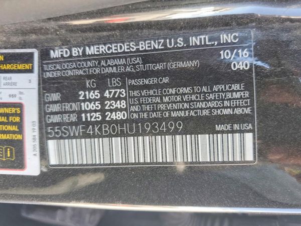 2017 MERCEDES-BENZ C C300-4M
