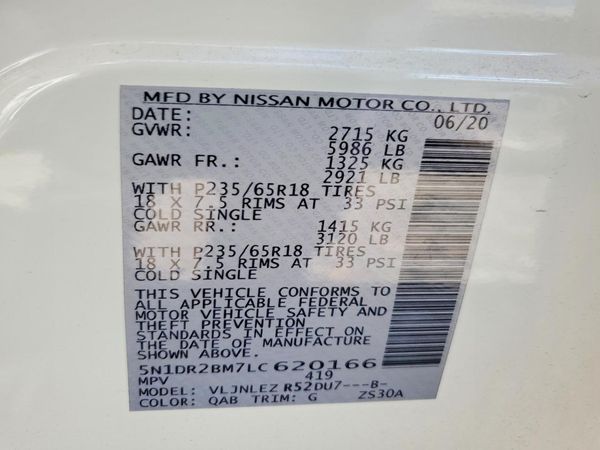 2020 NISSAN PATHFINDER