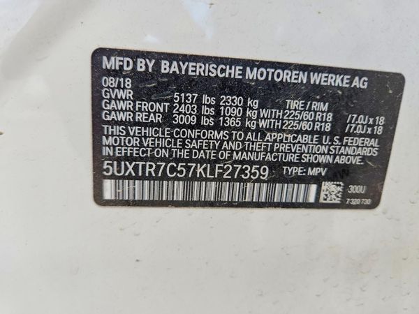 2019 BMW X3 sDrive30i