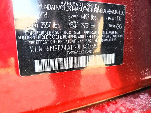 2018 HYUNDAI SONATA