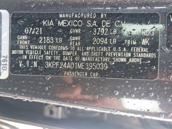 2021 KIA FORTE