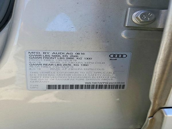 2017 AUDI Q5 S Line quattro Prestige