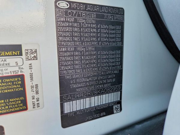 2019 LAND ROVER DISCOVERY