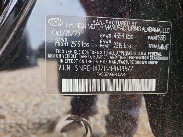 2021 HYUNDAI SONATA