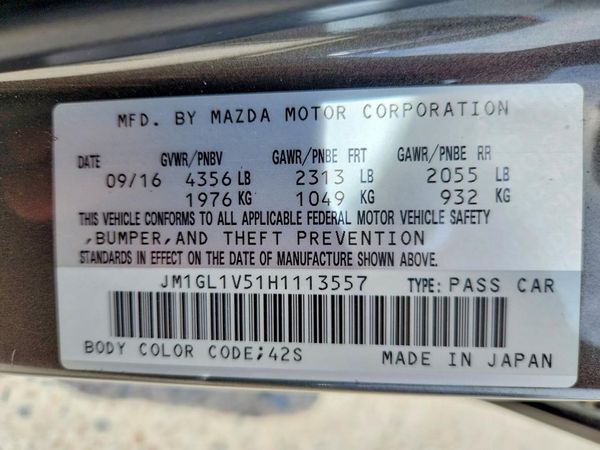 2017 MAZDA 6