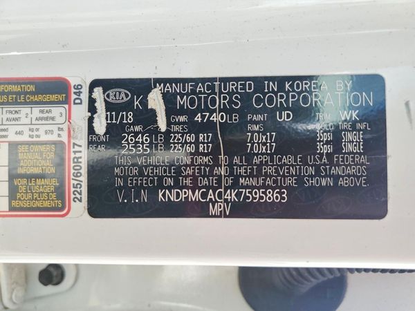 2019 KIA SPORTAGE LX
