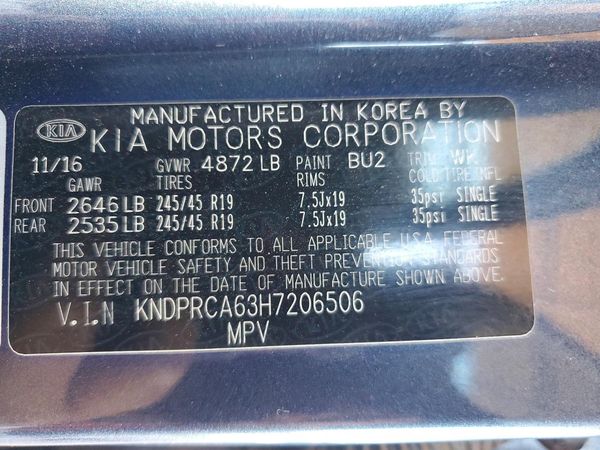 2017 KIA SPORTAGE