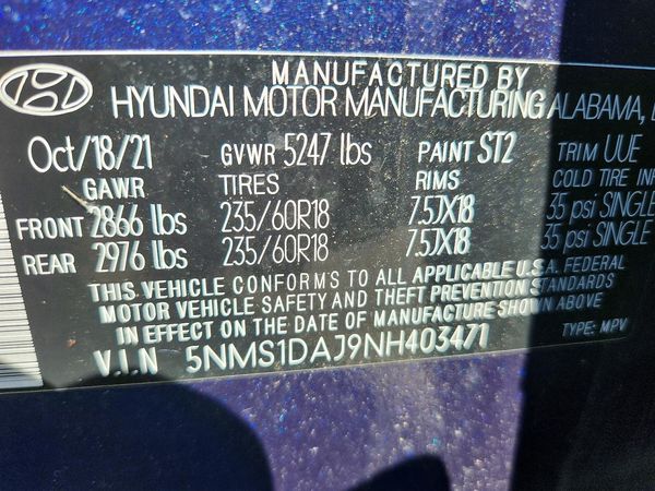 2022 HYUNDAI SANTA FE
