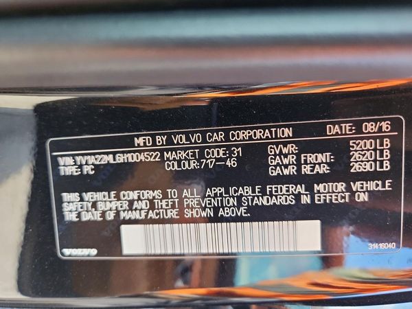 2017 VOLVO S90 Inscription — VINS