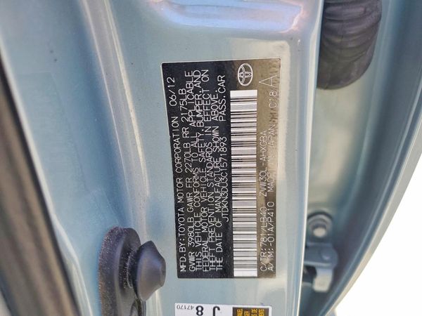 2012 TOYOTA PRIUS