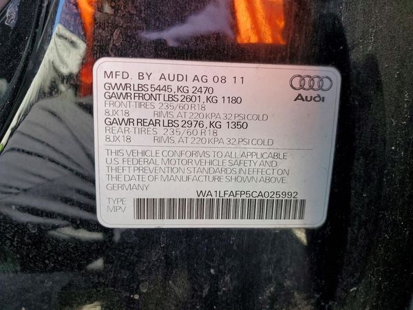 2012 AUDI Q5