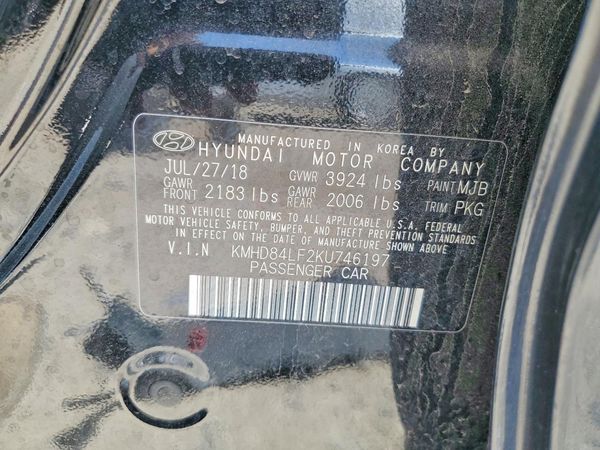2019 HYUNDAI ELANTRA