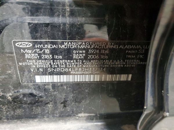 2018 HYUNDAI ELANTRA