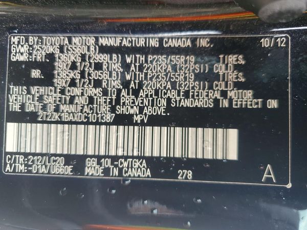 2013 LEXUS RX 350