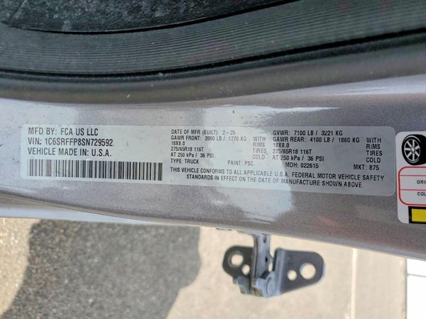 2025 RAM 1500