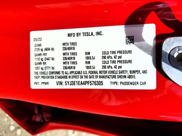 2023 TESLA MODEL 3