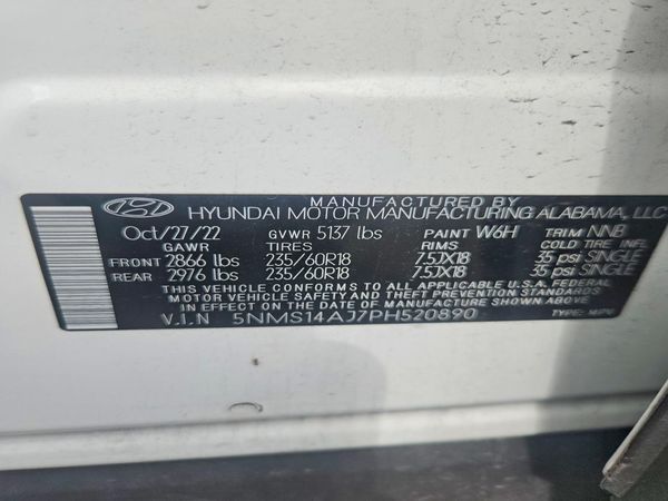 2023 HYUNDAI SANTA FE SE