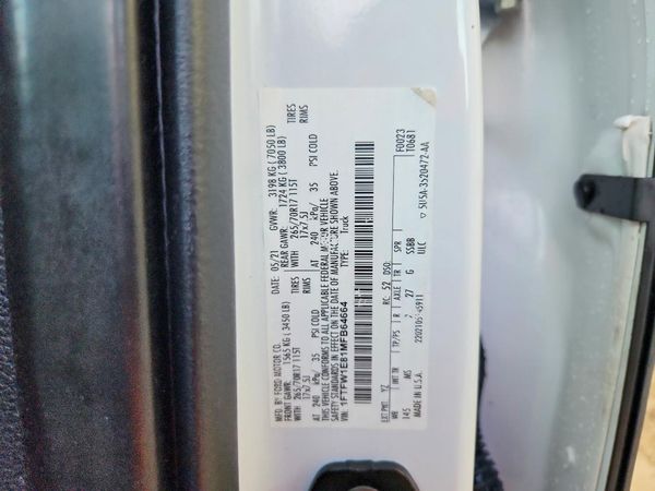 2021 FORD F150