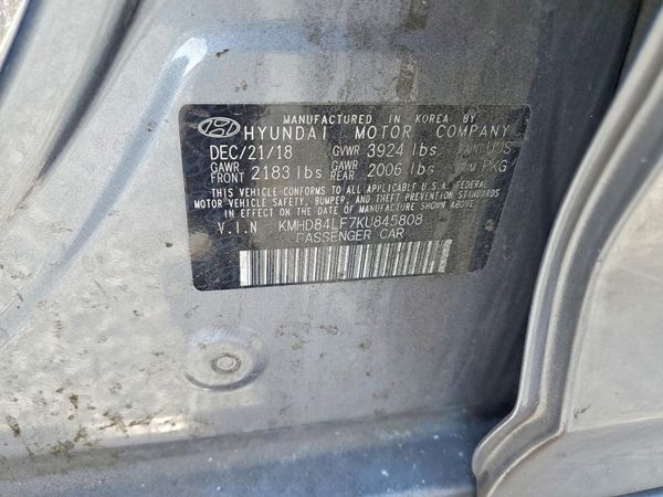 2019 HYUNDAI ELANTRA