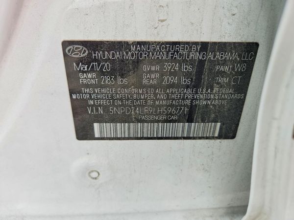 2020 HYUNDAI ELANTRA
