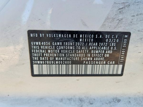 2020 VOLKSWAGEN JETTA S, R-Line