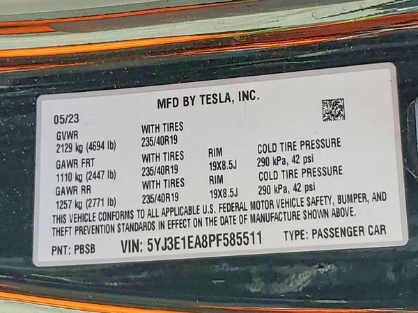 2023 TESLA MODEL 3