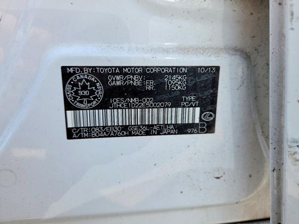 2014 LEXUS IS 350