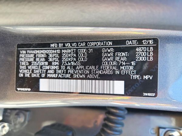 2017 VOLVO S60 CROSS COUNTRY