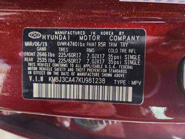 2019 HYUNDAI TUCSON