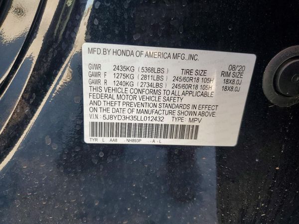 2020 ACURA MDX