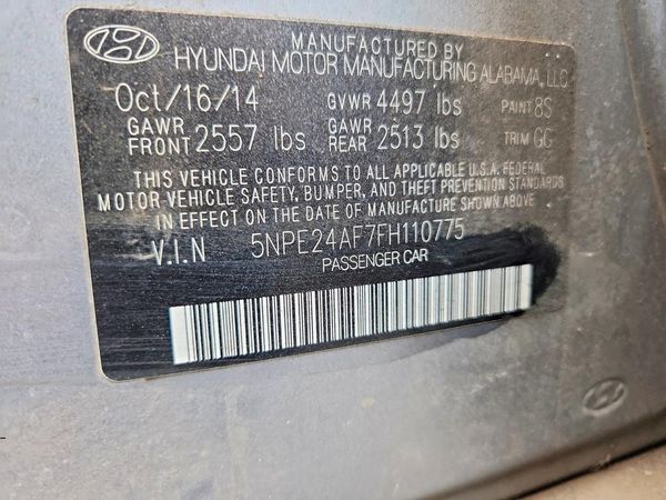 2015 HYUNDAI SONATA