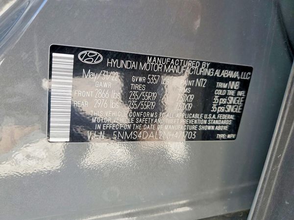 2022 HYUNDAI SANTA FE Limited