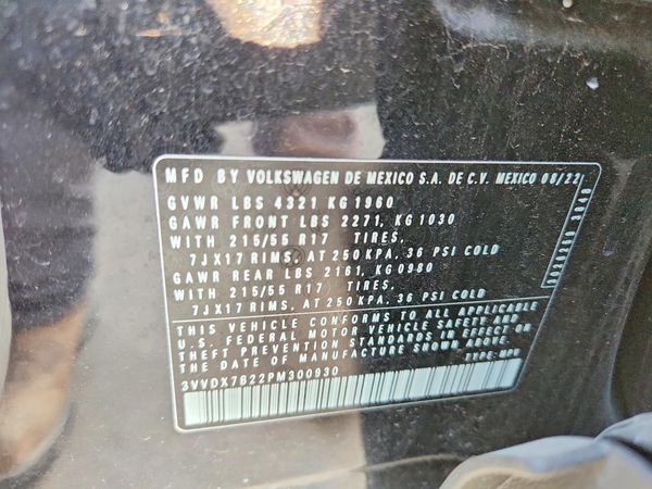 2023 VOLKSWAGEN TAOS