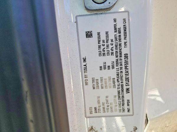 2023 TESLA MODEL 3