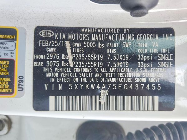 2014 KIA SORENTO SX