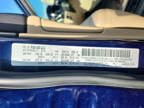 2016 JEEP GRAND CHEROKEE LIMITED 4X2
