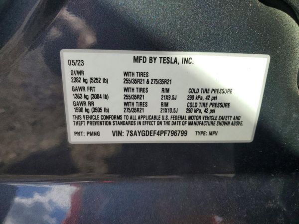 2023 TESLA MODEL Y