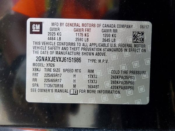 2018 CHEVROLET EQUINOX LT (1LT)