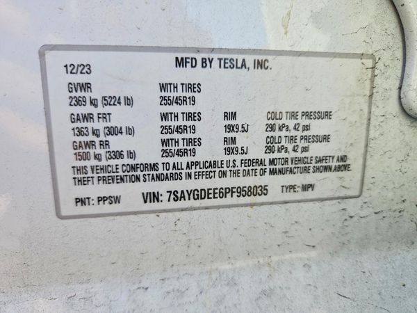 2023 TESLA MODEL Y