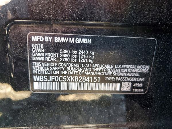 2019 BMW M5
