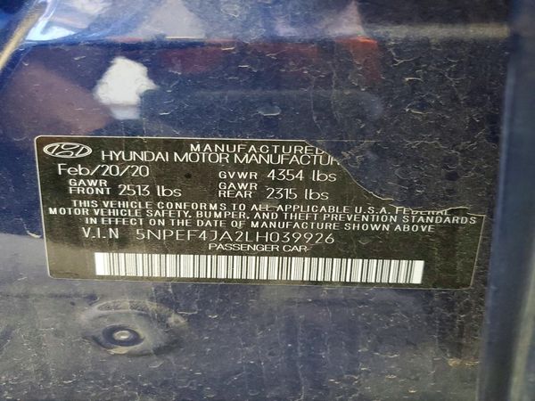 2020 HYUNDAI SONATA