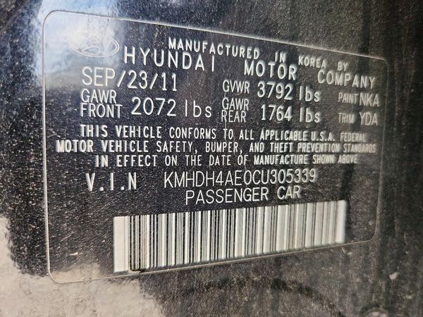 2012 HYUNDAI ELANTRA GLS(Middle grade)