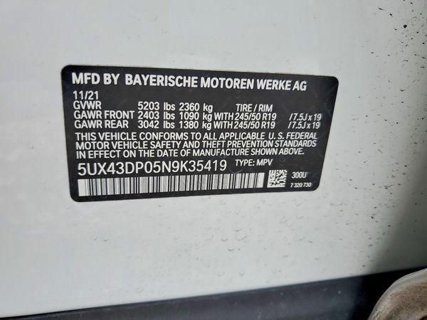 2022 BMW X3 sDrive30i