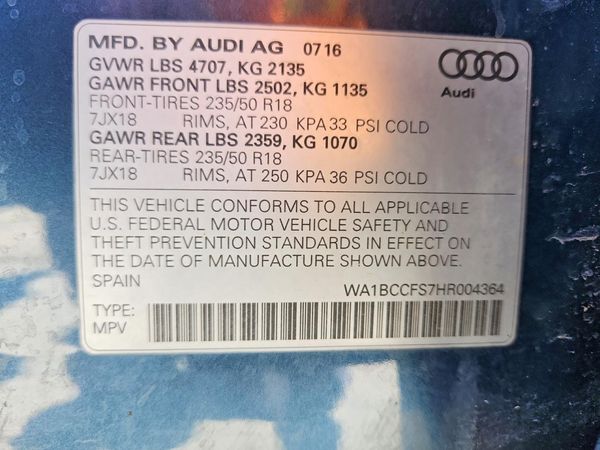 2017 AUDI Q3 Premium