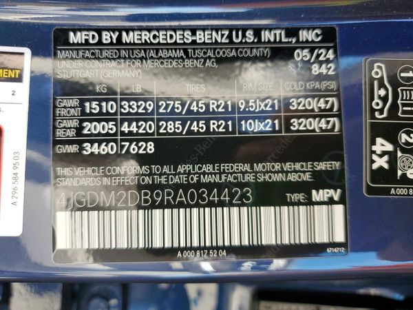 2024 MERCEDES-BENZ EQS SUV EQS450+