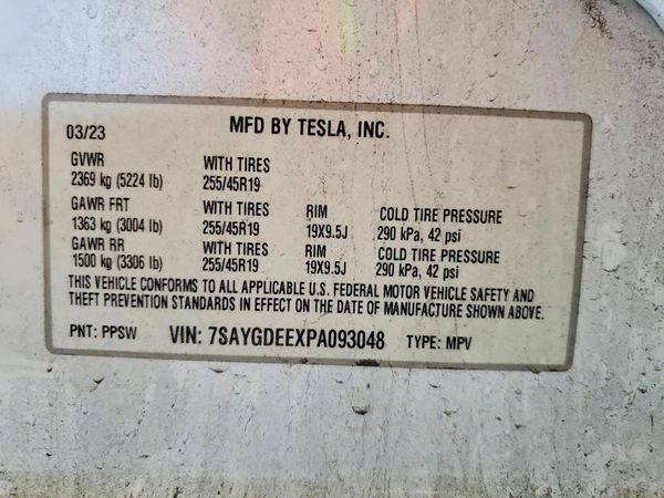 2023 TESLA MODEL Y