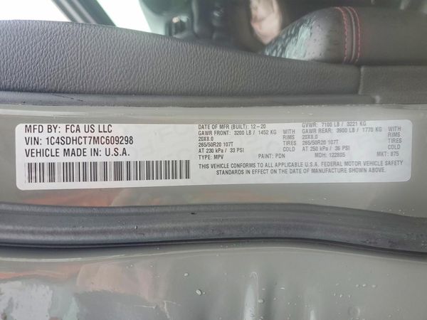 2021 DODGE DURANGO R/T RWD